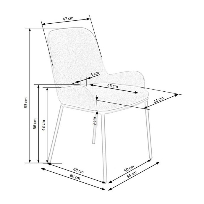 Стул Halmar K481 серый
