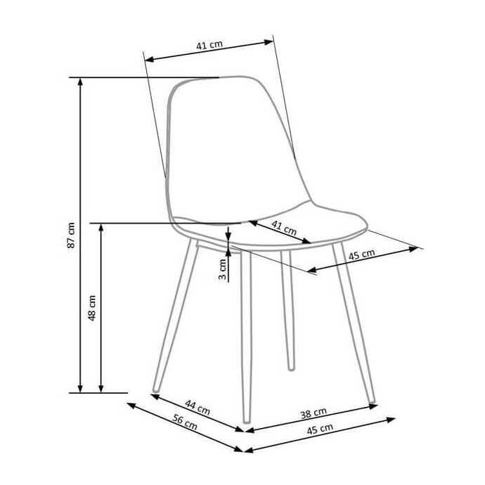 Стул HALMAR K417 бежевый