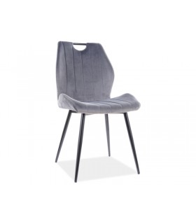 Стул Signal ARCO VELVET серый/черный