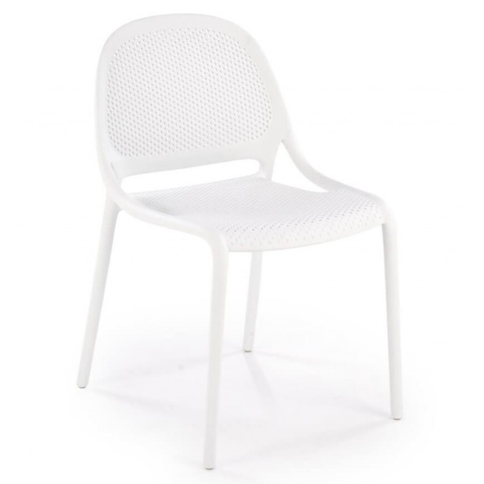 Белый пластиковый стул HALMAR K532