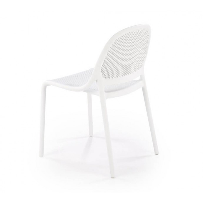 Белый пластиковый стул HALMAR K532