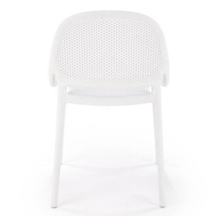 Белый пластиковый стул HALMAR K532