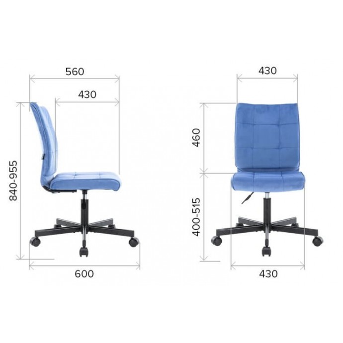 Компьютерный стул Everprof EP-300 бирюзовая экокожа