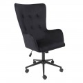 Офисное кресло BELLA XL black черный велюр Seven 035