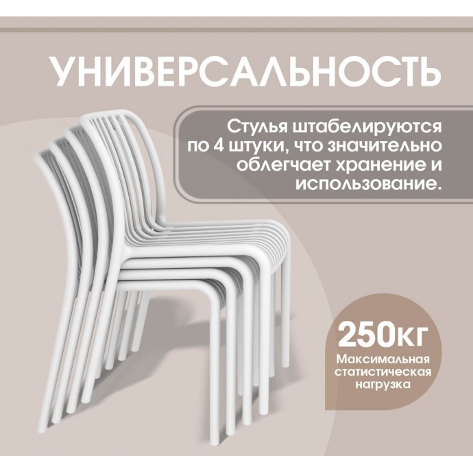 Пластиковый стул Sheffilton SHT-S173 белый