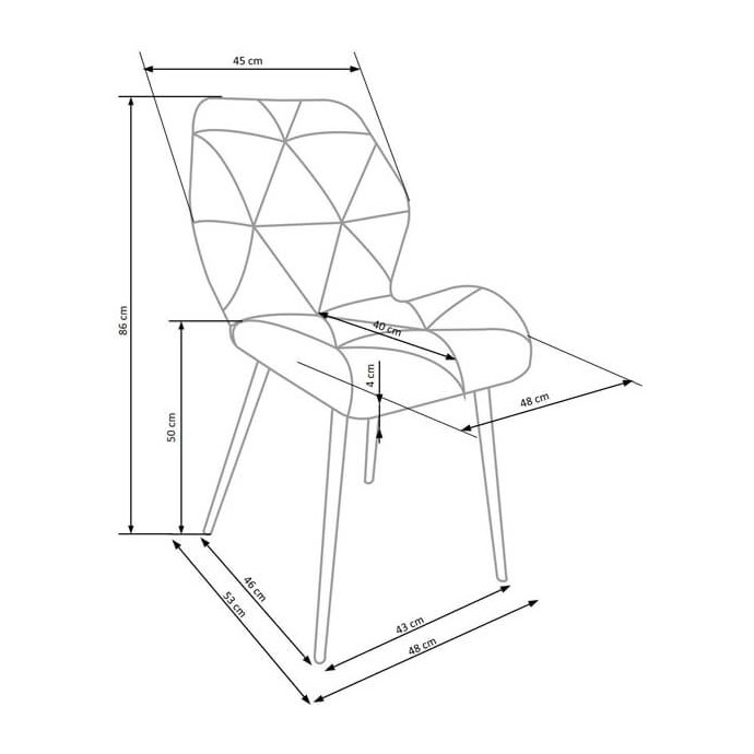 Стул Halmar K453 серый
