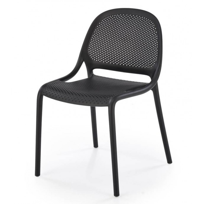 Черный пластиковый стул HALMAR K532
