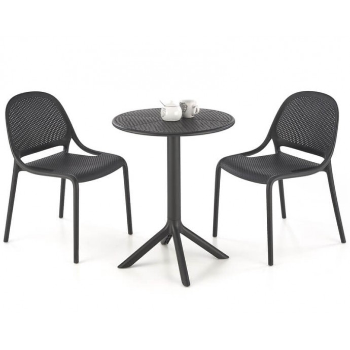 Черный пластиковый стул HALMAR K532