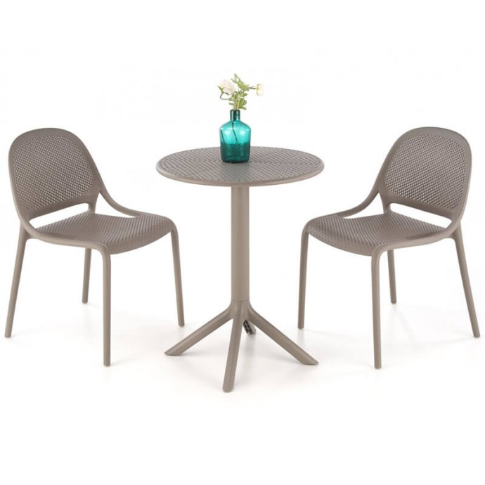 Пластиковый стул HALMAR K532 хаки