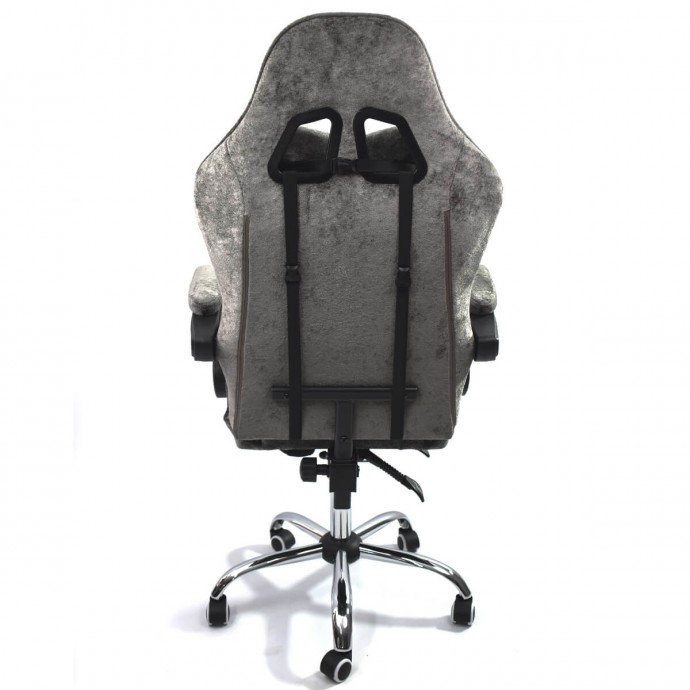 Геймерское вибромассажное кресло Calviano Amarone dark grey plush