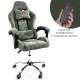 Геймерское массажное кресло Calviano Nero green plush