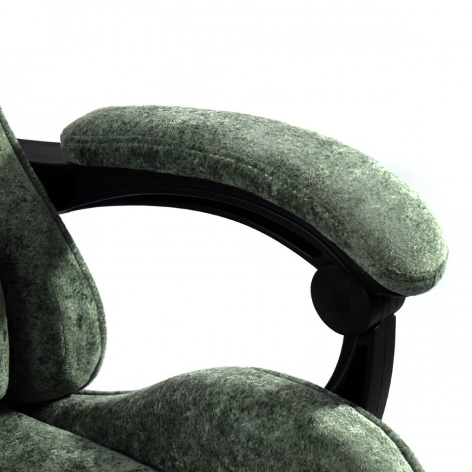 Геймерское массажное кресло Calviano Nero green plush