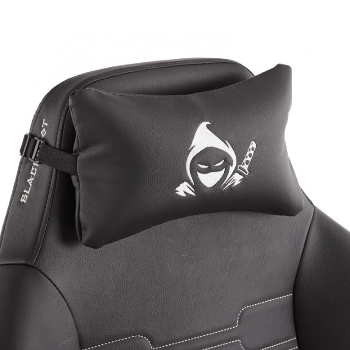 Геймерское кресло Everprof Blackshot черная экокожа