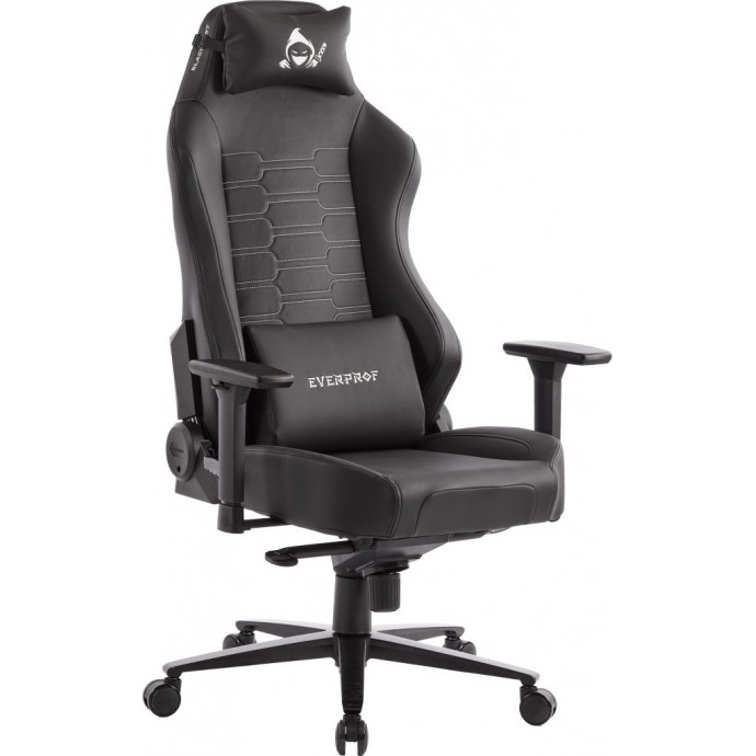 Геймерское кресло Everprof Blackshot черная экокожа