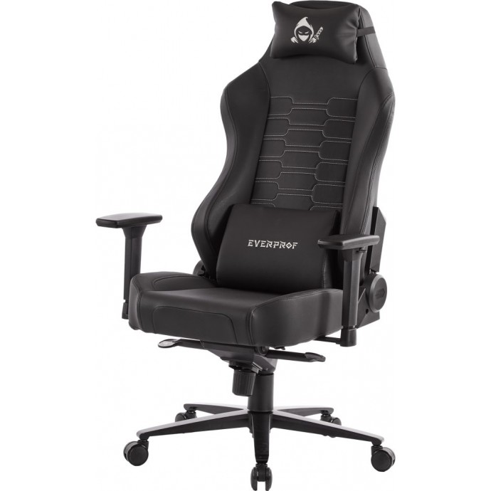 Геймерское кресло Everprof Blackshot черная экокожа