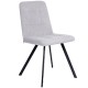 Стул ROMMY b20 SILVER LUX/черный
