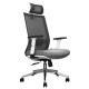 Кресло офисное SitUp MADRID Chrome (сетка Gray/ткань Gray)