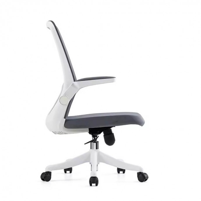 Кресло офисное SitUp AMELIA B PL White (сетка Gray/ткань Gray)
