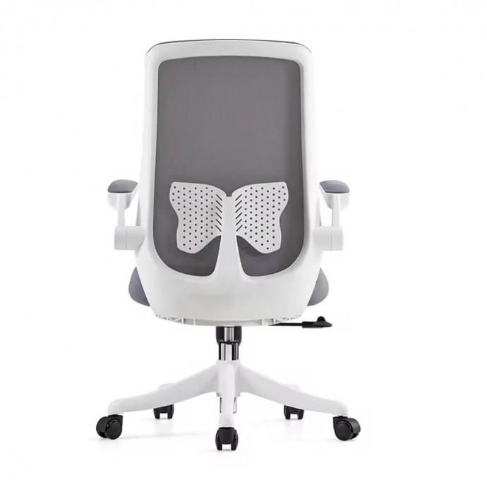 Кресло офисное SitUp AMELIA B PL White (сетка Gray/ткань Gray)