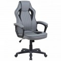 Геймерское кресло SitUp LUNA PL (экокожа Grey/сетка Black)
