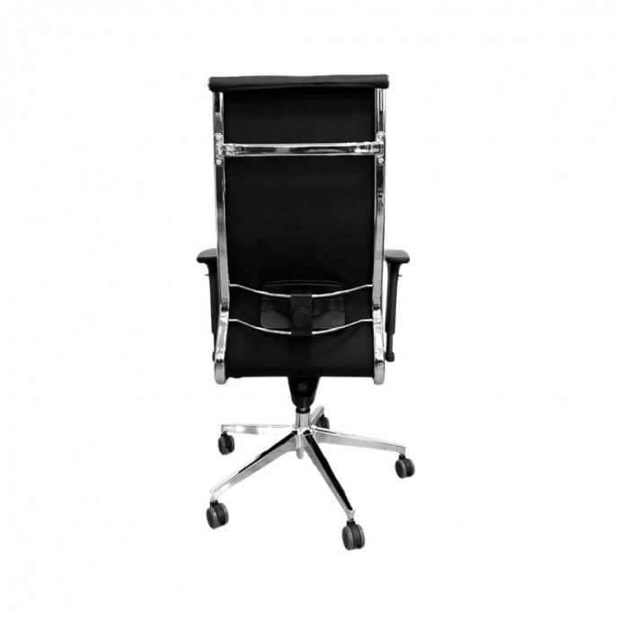 Кресло руководителя SitUp PARTNER Chrome (экокожа Black/Black)