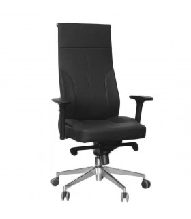 Кресло руководителя SitUp PARTNER Chrome (экокожа Black/Black)