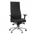 Кресло руководителя SitUp PARTNER Chrome (экокожа Black/Black)