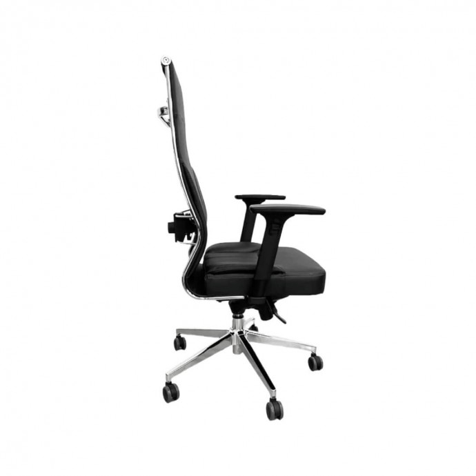 Кресло руководителя SitUp PARTNER Chrome (экокожа Black/Black)