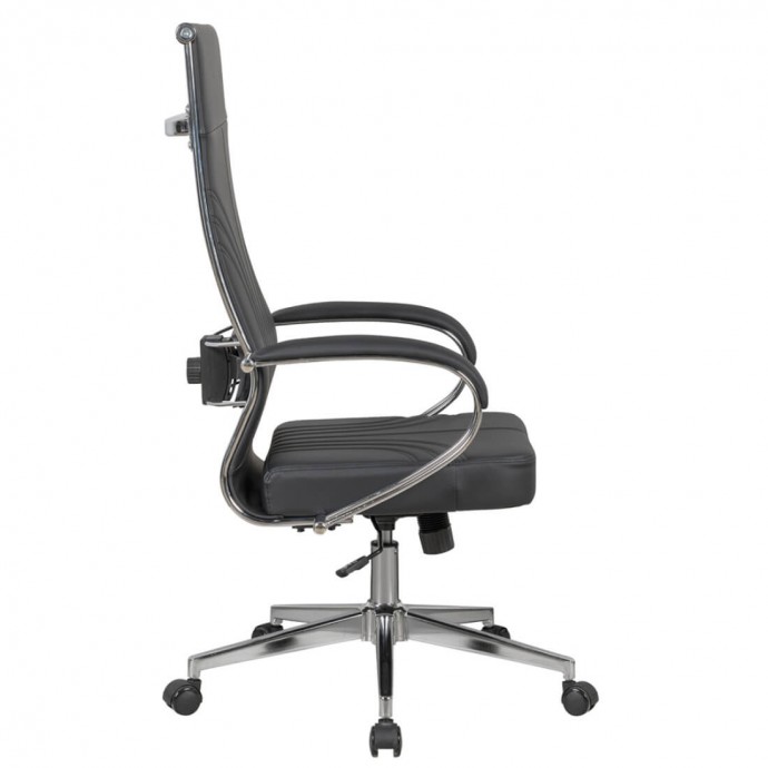 Кресло руководителя SitUp MARK Chrome (экокожа Black/Black)
