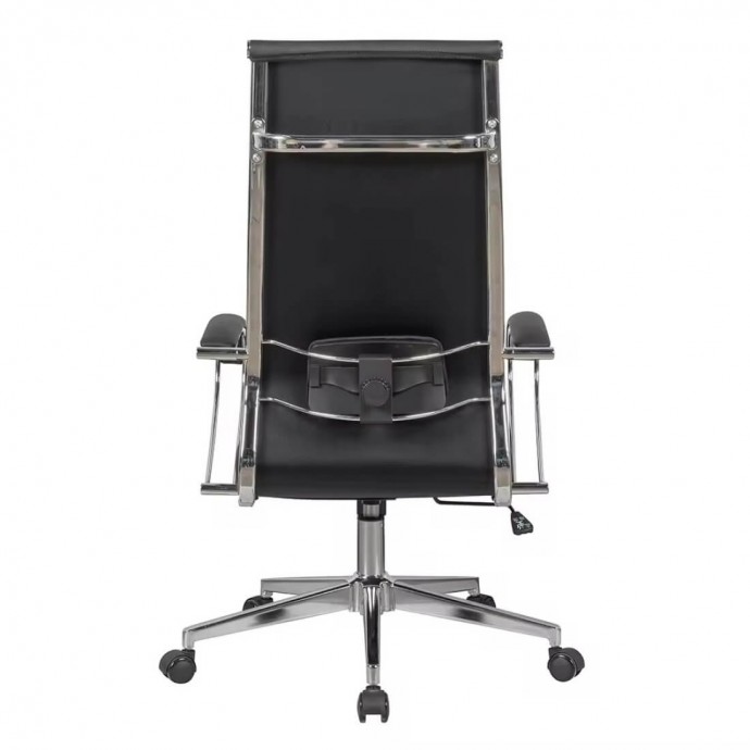 Кресло руководителя SitUp MARK Chrome (экокожа Black/Black)