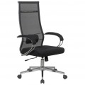 Офисное кресло SitUp MERIDA Chrome (сетка Black/ткань Black)