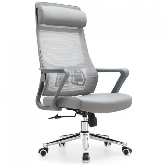 Офисное кресло SitUp AURA Grey Chrome (сетка Grey/Grey)
