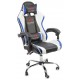 Геймерское массажное кресло Calviano ASTI ULTIMATO black/white/blue