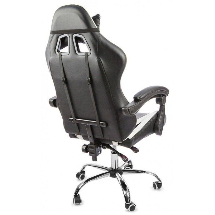 Геймерское массажное кресло Calviano ASTI ULTIMATO black/white/blue