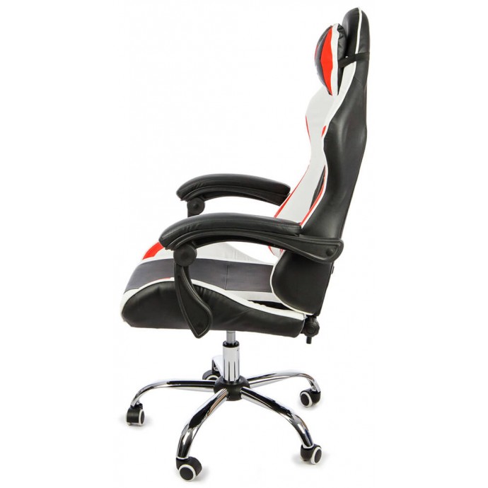 Геймерское массажное кресло Calviano ASTI ULTIMATO black/white/red