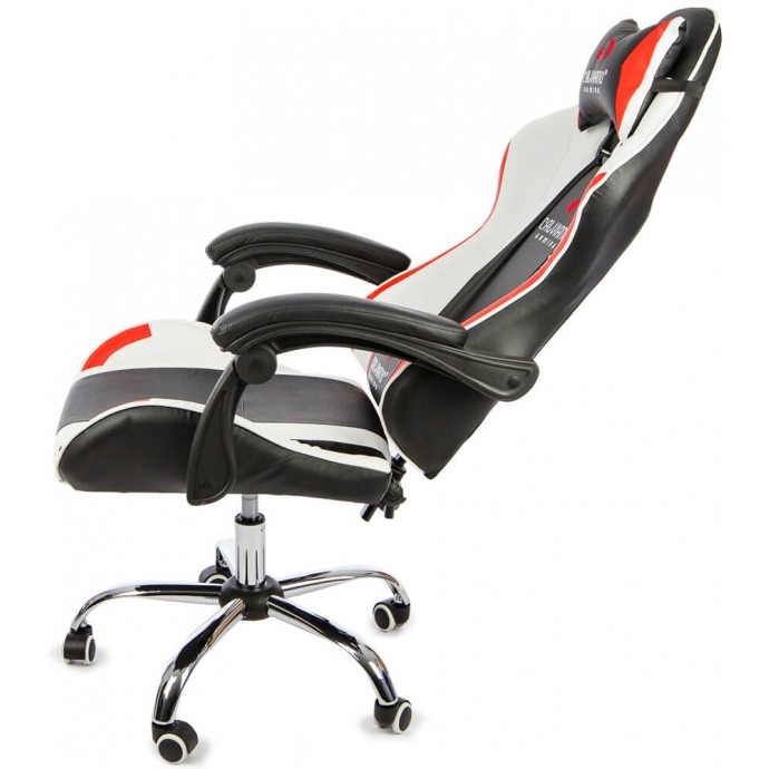 Геймерское массажное кресло Calviano ASTI ULTIMATO black/white/red
