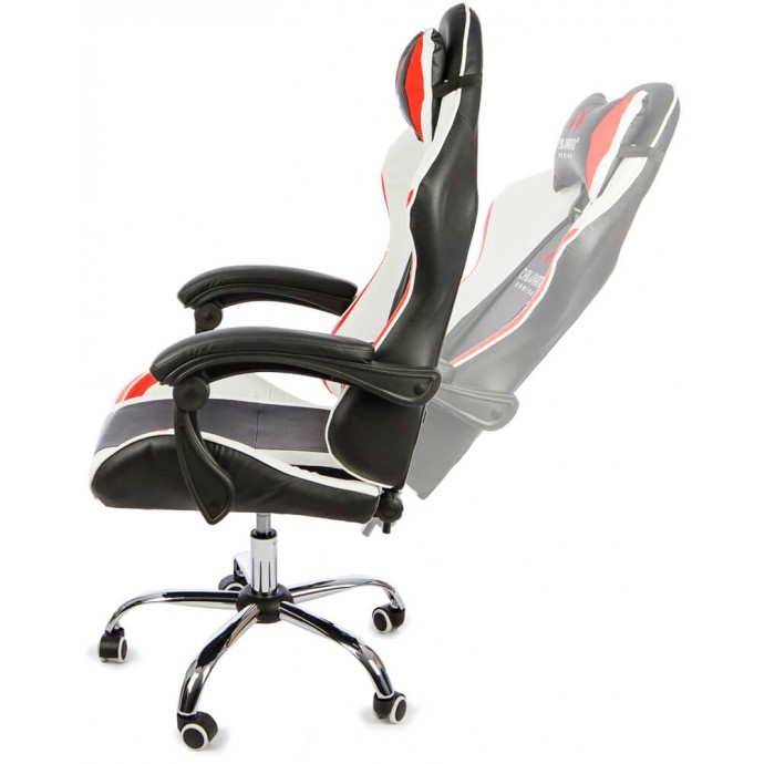 Геймерское массажное кресло Calviano ASTI ULTIMATO black/white/red