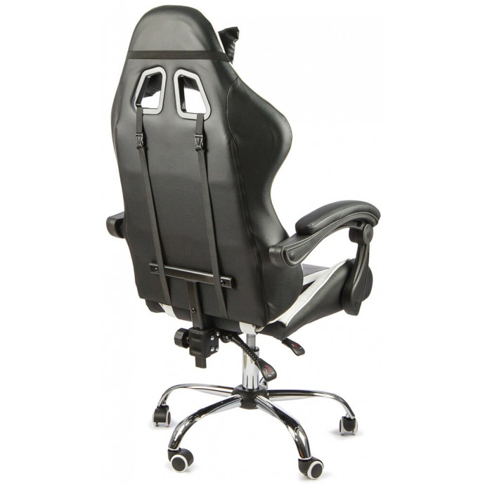 Геймерское массажное кресло Calviano ASTI ULTIMATO black/white/red