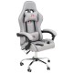 Геймерское массажное кресло Calviano ASTI ULTIMATO grey fabric