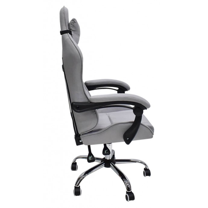 Геймерское массажное кресло Calviano ASTI ULTIMATO grey fabric