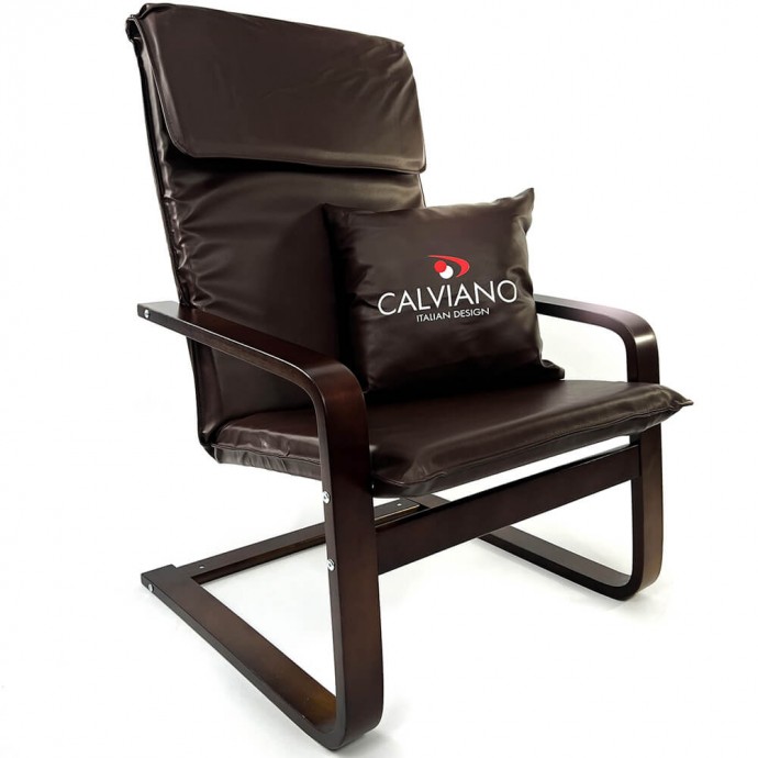 Кресло для отдыха Calviano Soft 1 коричневое PU