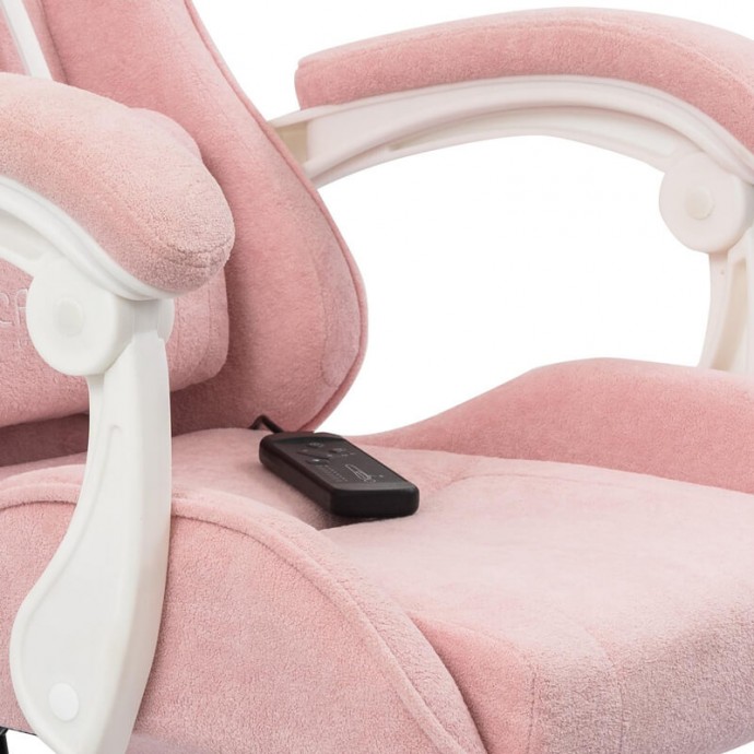 Геймерское массажное кресло Calviano Nero pink plush