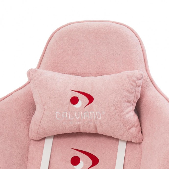 Геймерское вибромассажное кресло Calviano Amarone pink plush