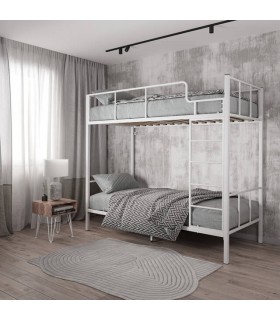 Двухъярусная кровать Дебора 1 90х190 белый муар